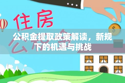 大树公积金提取政策解读，新规下的机遇与挑战