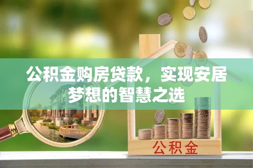 大树公积金购房贷款，实现安居梦想的智慧之选